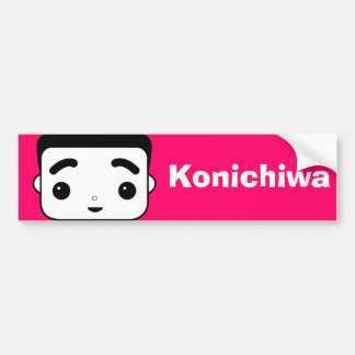 Konichiwa Autoaufkleber
