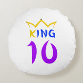 König 10 rundes kissen (Vorderseite)