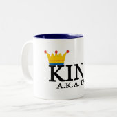 KÖNIG A.K.A. DAD ZWEIFARBIGE TASSE (Vorderseite Links)