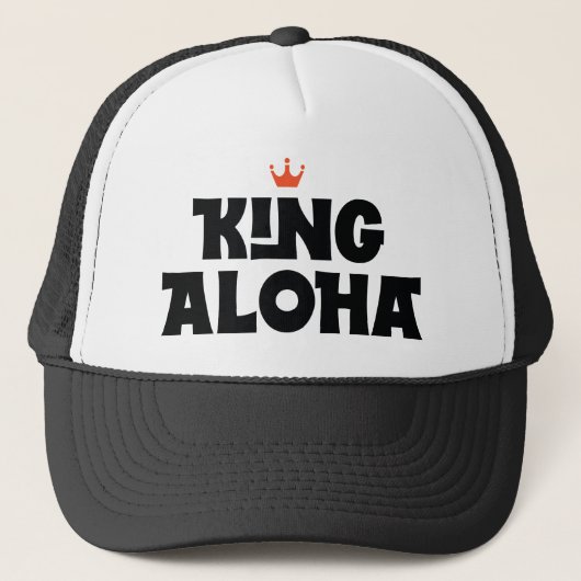 König Aloha Truckerkappe (Vorderseite)
