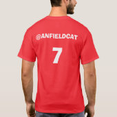 König Anfield Cat T-Shirt (Rückseite)
