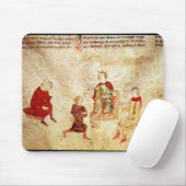 König Arthur auf seinem Thron umgeben Mousepad (Mit Mouse)
