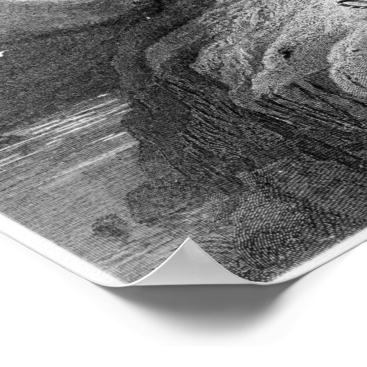 König Arthur entdeckt Skelette Poster (Ecke)