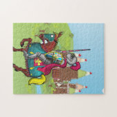 König Arthur Ritter und Pferd Puzzle (Horizontal)
