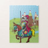 König Arthur Ritter und Pferd Puzzle (Vertikal)
