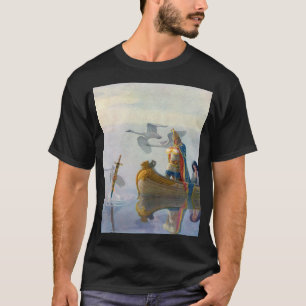 König Arthur u. Excalibur, C. 1922 durch N.C Wyeth T-Shirt