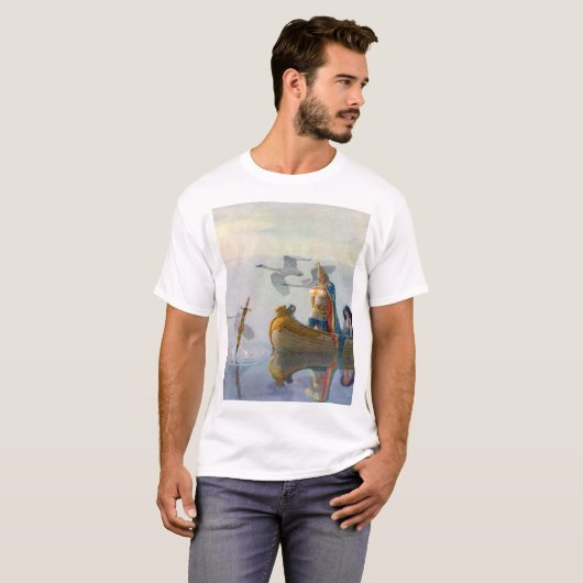 König Arthur u. Excalibur, C. 1922 durch N.C Wyeth T-Shirt (Vorne ganz)