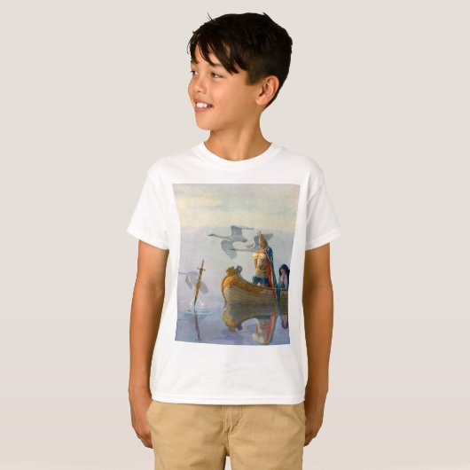König Arthur u. Excalibur, C. 1922 durch N.C Wyeth T-Shirt (Vorne ganz)