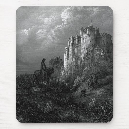 König Arthur und Camelot von Gustave Doré von 1868 Mousepad (Vorne)