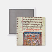 König Arthur und Guinevere sehen einen Magnet (Vorderseite/Rückseite)