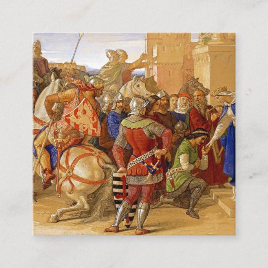 König Arthur und Ritter des Runden Tisches Begleitkarte (Vorderseite)