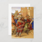 König Arthur und Ritter des Runden Tisches Begleitkarte (Vorne/Hinten)