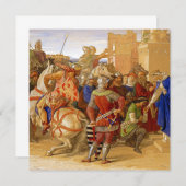 König Arthur und Ritter des Runden Tisches Einladung (Vorne/Hinten)
