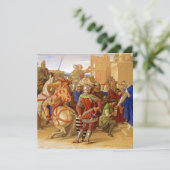 König Arthur und Ritter des Runden Tisches Einladung (Stehend Vorderseite)