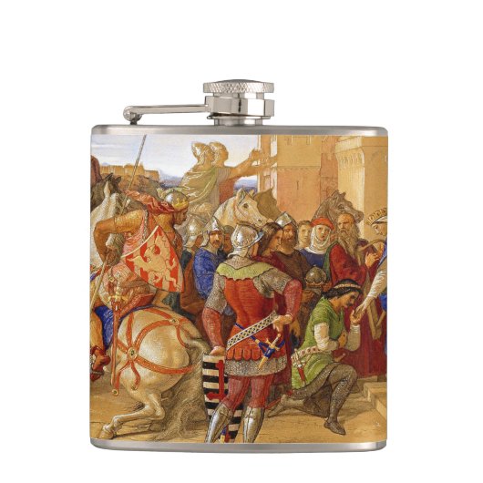 König Arthur und Ritter des Runden Tisches Flachmann (Vorderseite)