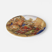 König Arthur und Ritter des Runden Tisches Pappteller (Schrägansicht)