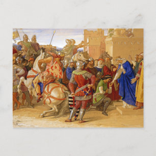 König Arthur und Ritter des Runden Tisches Postkarte