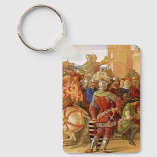 König Arthur und Ritter des Runden Tisches Schlüsselanhänger