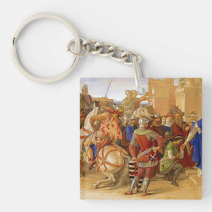 König Arthur und Ritter des Runden Tisches Schlüsselanhänger