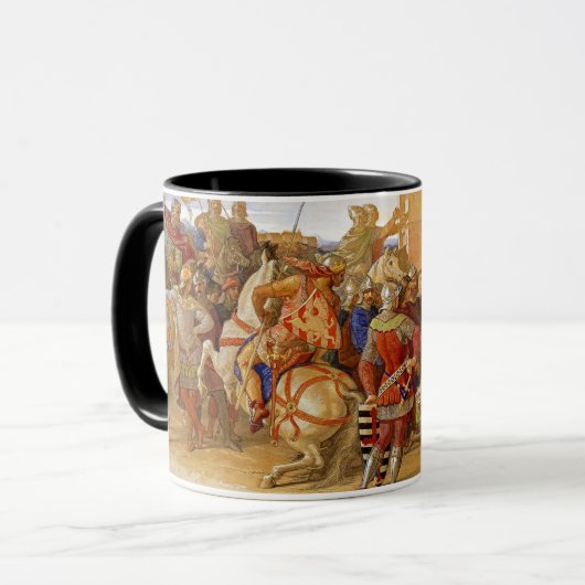 König Arthur und Ritter des Runden Tisches Tasse (Vorderseite Links)
