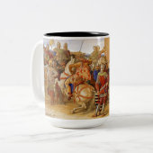 König Arthur und Ritter des Runden Tisches Zweifarbige Tasse (Vorderseite Links)