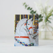 König Arthurs Karussell Pferd Postkarte (Stehend Vorderseite)