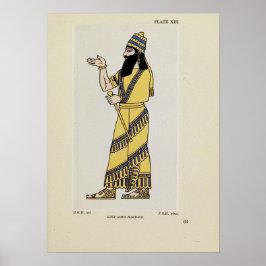 König Assur-Nasir-Pal Altassyrische Kostüm Poster
