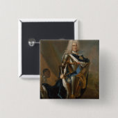 König Augustus II von Polen, bis 1730 Button (Vorne & Hinten)