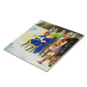 König Canute (c.995-1035) 'von den Blicken in die Fliese (Seite)