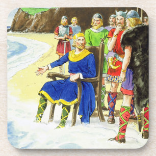 König Canute (c.995-1035) 'von den Blicken in die Untersetzer