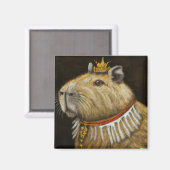 KÖNIG CAPYBARA MAGNET- LUSTIGES CAPYBARA GESCHENK MAGNET (Vorderseite/Rückseite)