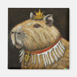 KÖNIG CAPYBARA MAGNET- LUSTIGES CAPYBARA GESCHENK MAGNET