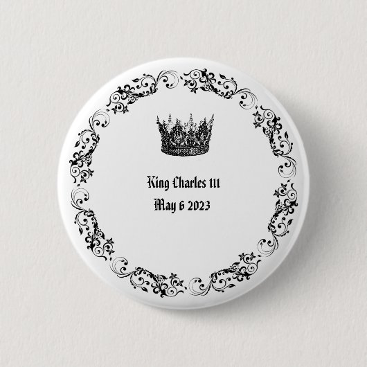 König Charles 111 , 6. Mai 2023 - Bestechungsknopf Button (Vorderseite)