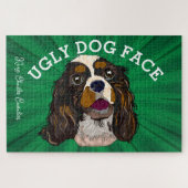 König Charles Cavalier hässlicher Hund 1000 Stück Puzzle (Horizontal)