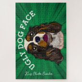 König Charles Cavalier hässlicher Hund 1000 Stück Puzzle (Vertikal)