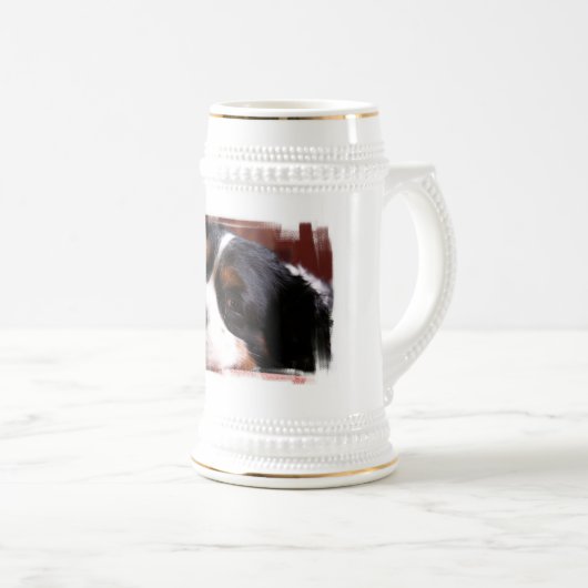 König Charles Cavalier Spaniel Beer Stein Bierglas (VorderseiteRechts)