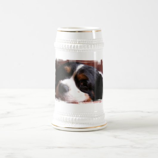 König Charles Cavalier Spaniel Beer Stein Bierglas (Mittel)