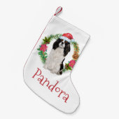 König Charles Cavalier spaniel II Weihnachtsschade Kleiner Weihnachtsstrumpf (Vorderansicht (hängend))