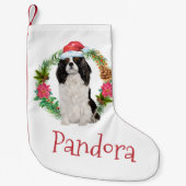 König Charles Cavalier spaniel II Weihnachtsschade Kleiner Weihnachtsstrumpf (Vorderseite)