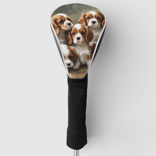 König Charles Cavalier Spaniel Welpen sind so Nied Golf Headcover (Vorderseite)