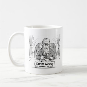 König Charles - Die Pronomen 'eins' und 'eins'. Kaffeetasse