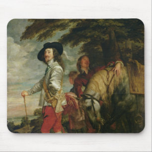 König Charles I von England heraus jagend, c.1635 Mousepad
