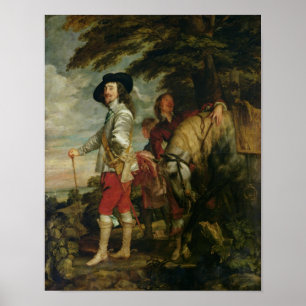 König Charles I. von England, Jagd, c.1635 Poster