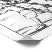 König Charles II. versteckt sich in einer Eiche Poster (Ecke)