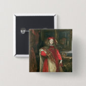 König Charles II von Spanien Button (Vorne & Hinten)