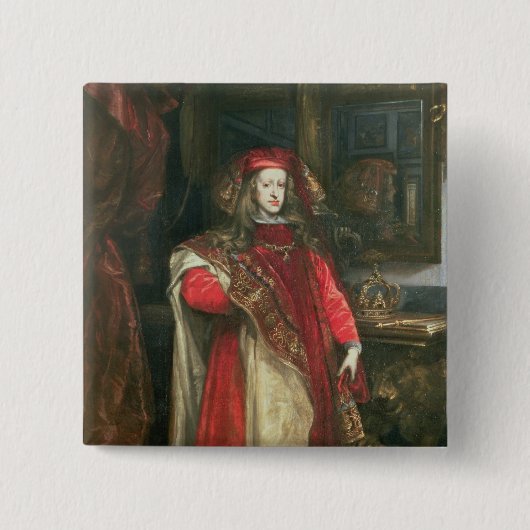 König Charles II von Spanien Button (Vorderseite)