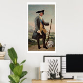 König Charles III (1716-88) als Huntsman, 1786/88 Poster (Heimbüro)