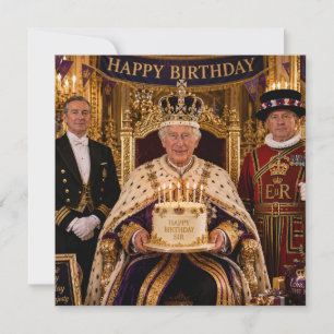 König Charles III Alles Gute zum Geburtstag Karte