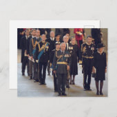 König Charles III. Beerdigung Postkarte (Vorne/Hinten)