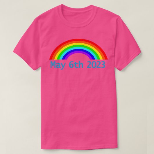 König Charles III Coronation Rainbow 6. Mai 2023 T-Shirt (Design vorne)